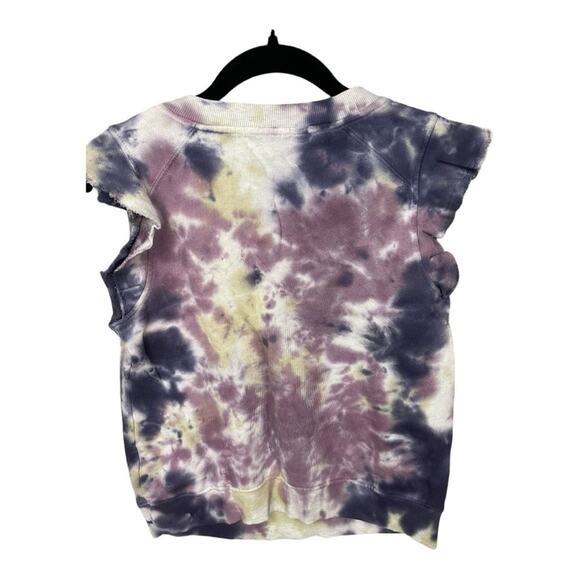 Anthropologie T.la Tie Dye Flutter Sleeve Top In Purple Motif Size‎ XS NWT - Picture 4 of 8